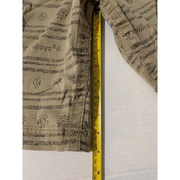 American Eagle Cargo Shorts Men's 32x9 Aztec All Over Print Active Flex Beige - Picture 10 of 13